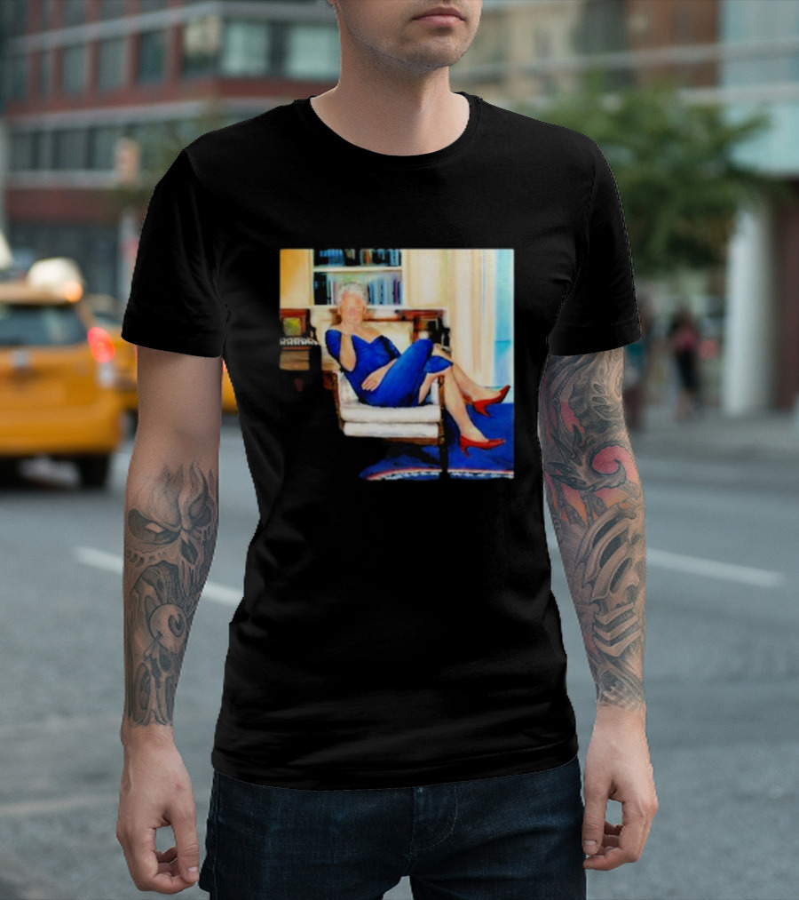 Parsing Bill Clinton Blue Dress Jeffrey Epstein Home T-Shirt