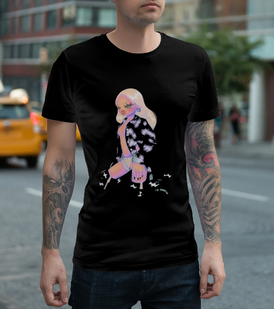 Rhea Raj Hunter Animated Pastel Fashion T-Shirt