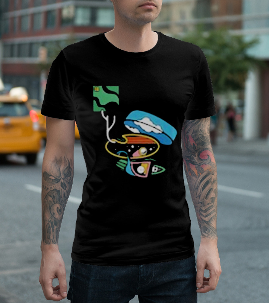 Check Your Vector Surreal Cosmic Voyage T-Shirt