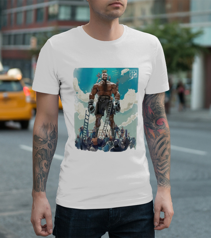 DAZN Tyson Fury Who's The King Here T-Shirt