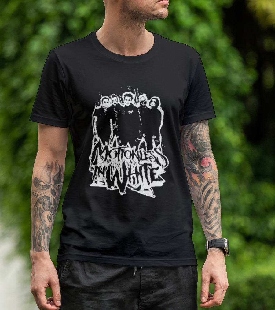Motionless In White Band Members Paint Splatter T-Shirt