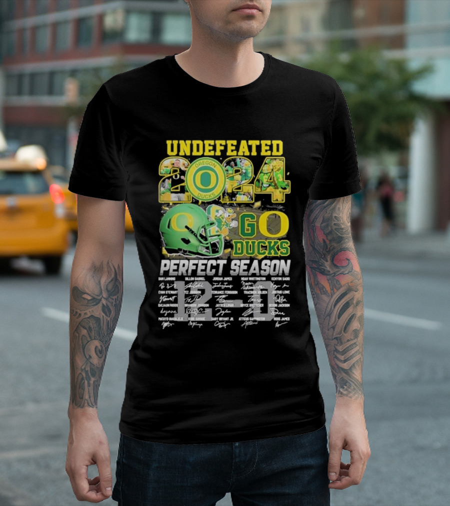 Undefeated Oregon Ducks 2024 Go Ducks Perfect Season T-Shirt