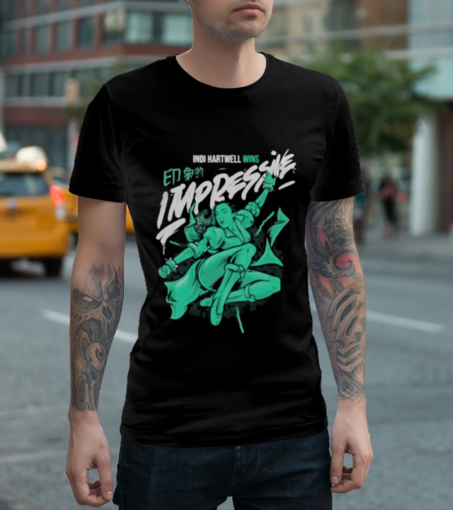 Indi Hartwell Wins Impressive T-Shirt