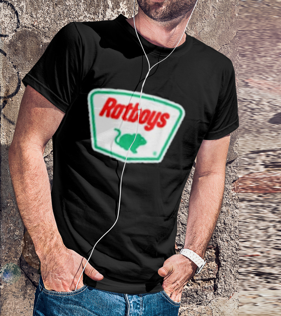 Ratboys Sinclair Tour Logo Green Rat T-Shirt