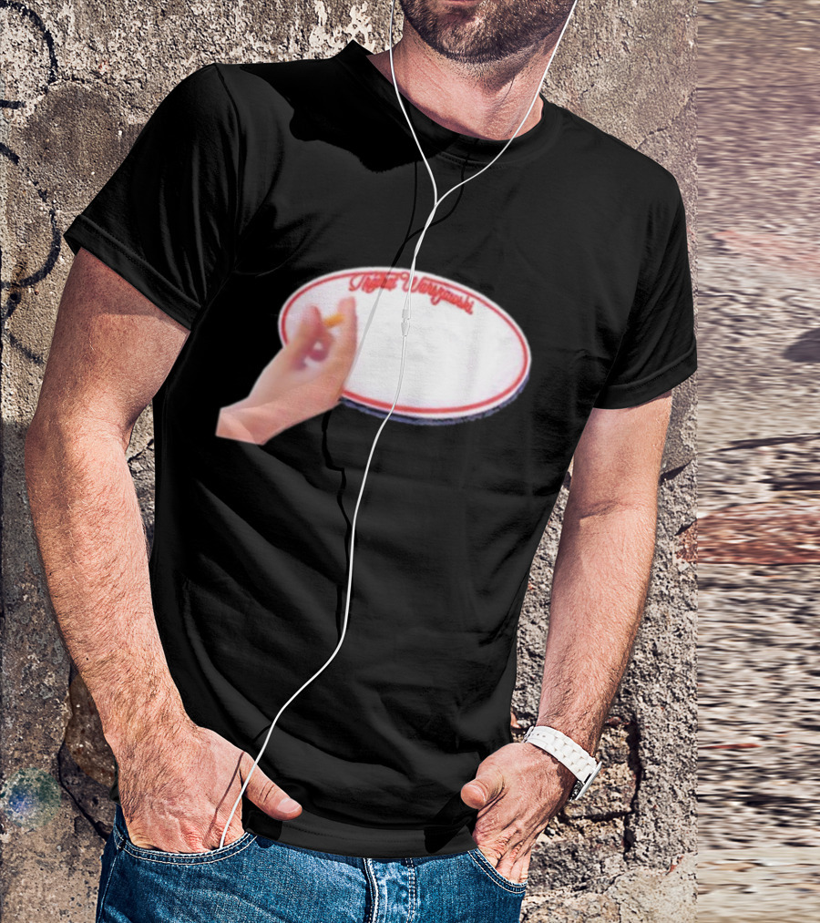Trójkąt Warszawski White Plate With Hand And Cigarette T-Shirt