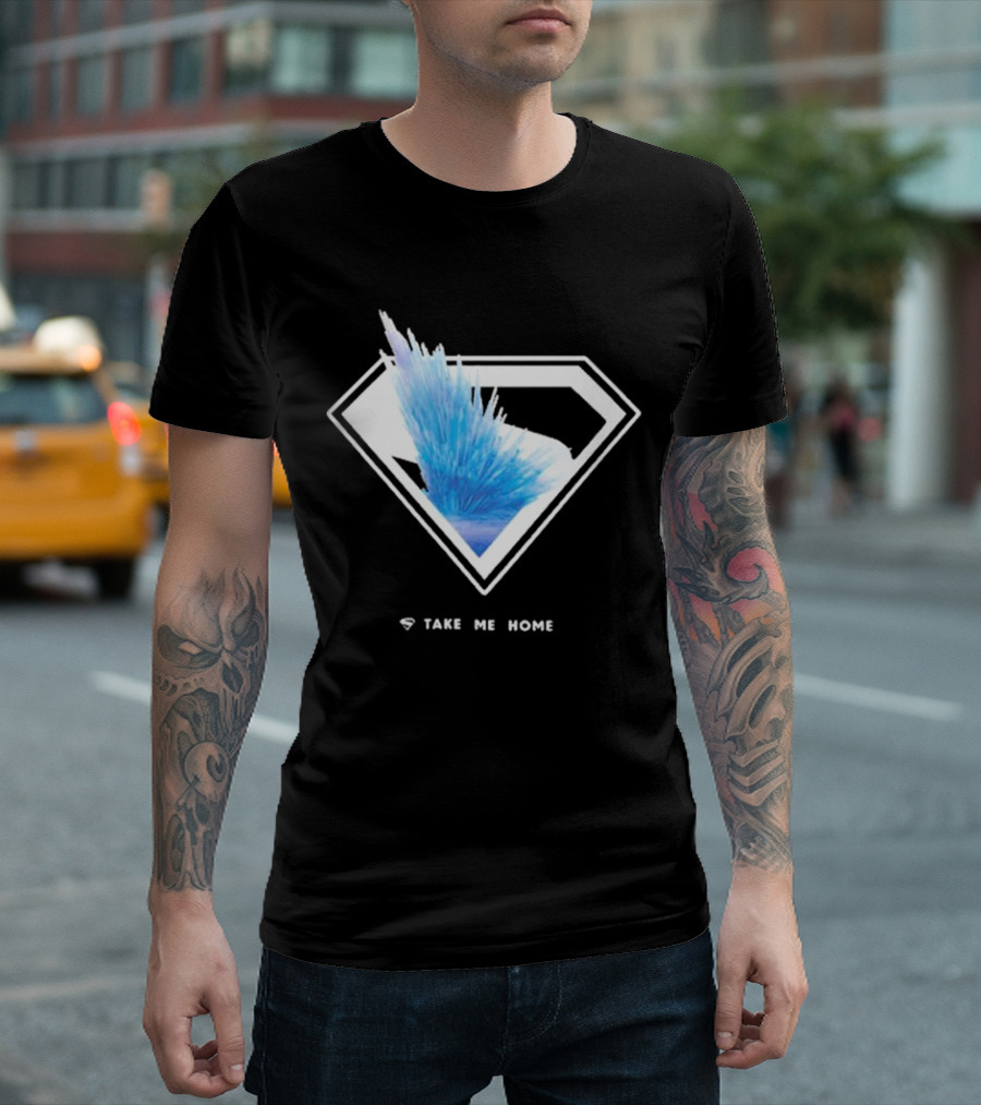 uperman 2025 Take Me Home Ice Crystal Diamond Emblem T-Shirt