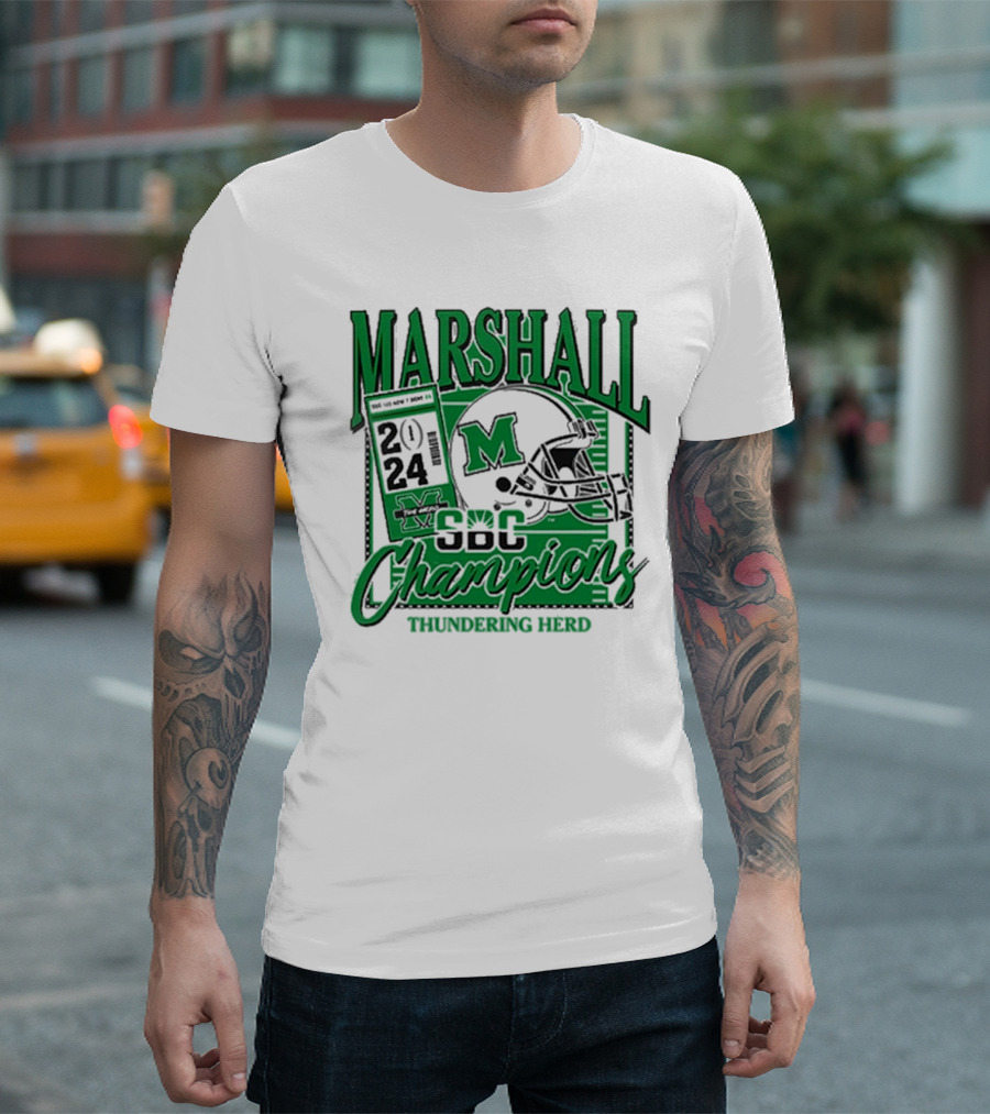 Marshall Thundering Herd 2024 SBC Champions T-Shirt