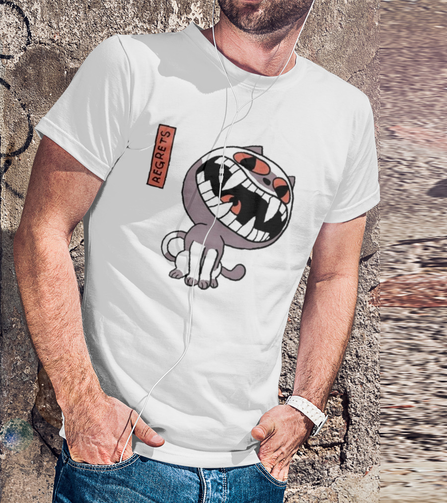 Herald Of Regrets Cartoon Cat Character T-Shirt