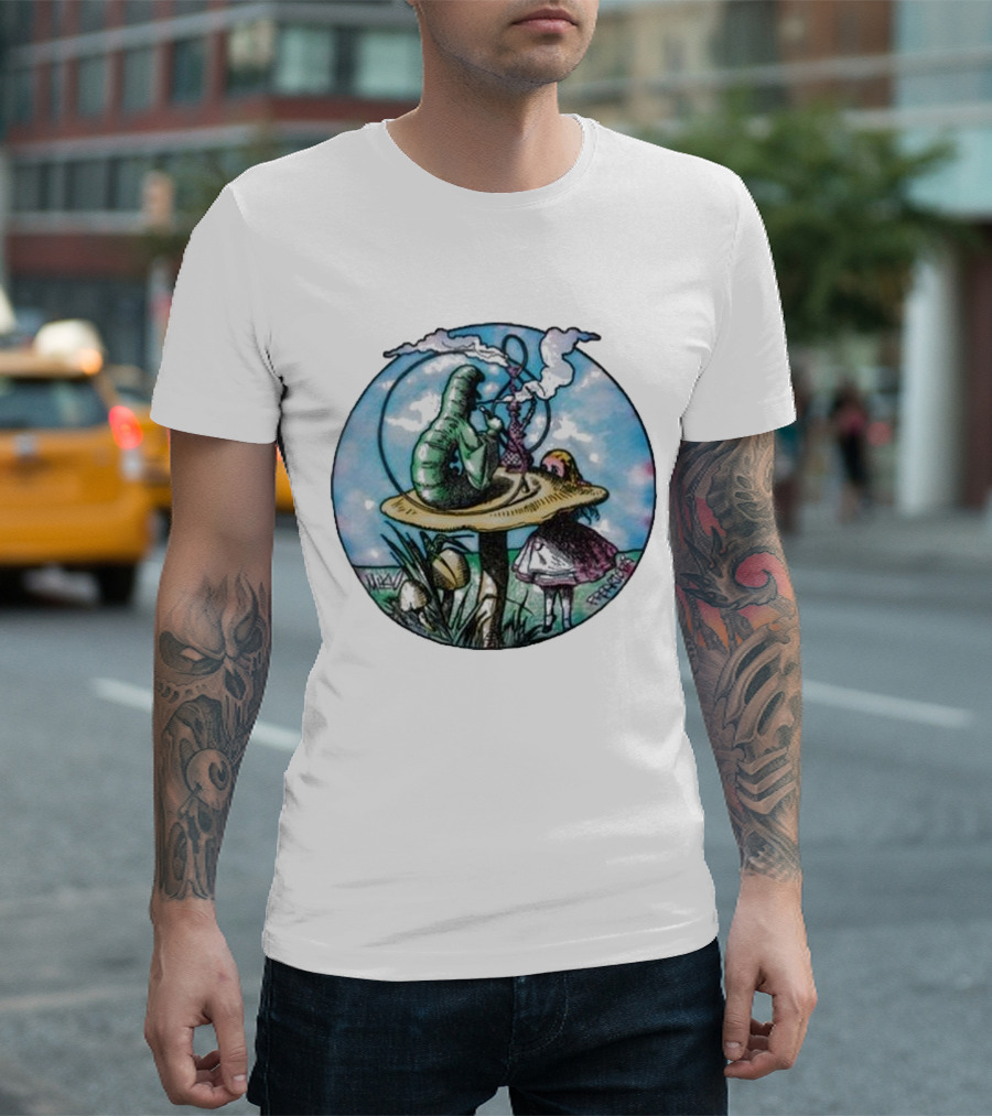Red Hot Chili Peppers X Freaktopia Caterpillar Mushroom Wonderland T-Shirt