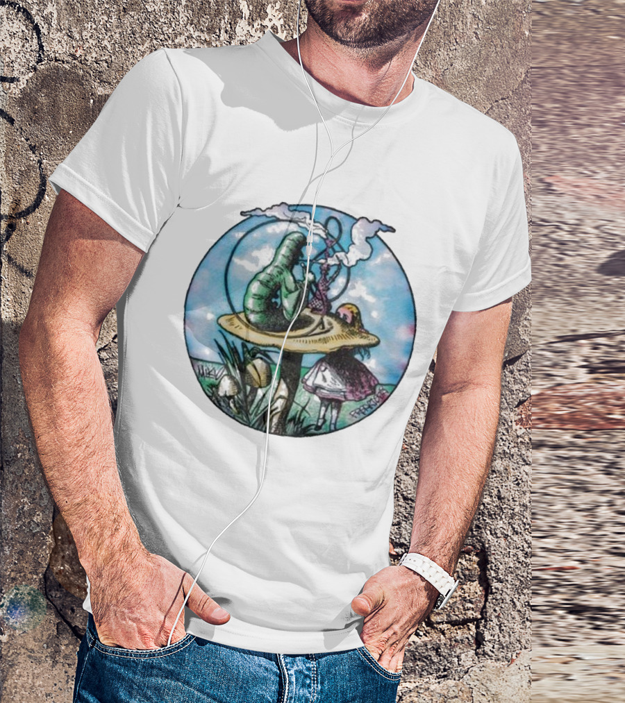 Red Hot Chili Peppers X Freaktopia Caterpillar Mushroom Wonderland T-Shirt