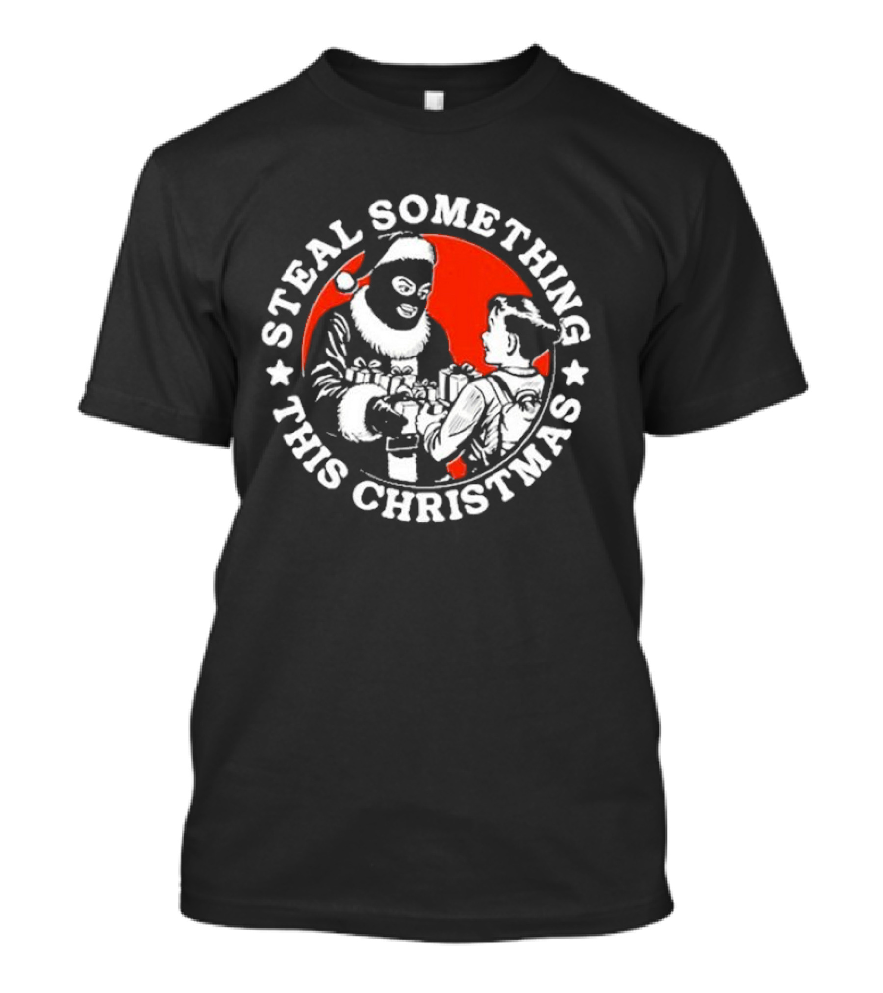 Steal Something This Christmas Krime Santa Kid Exchange T-Shirt