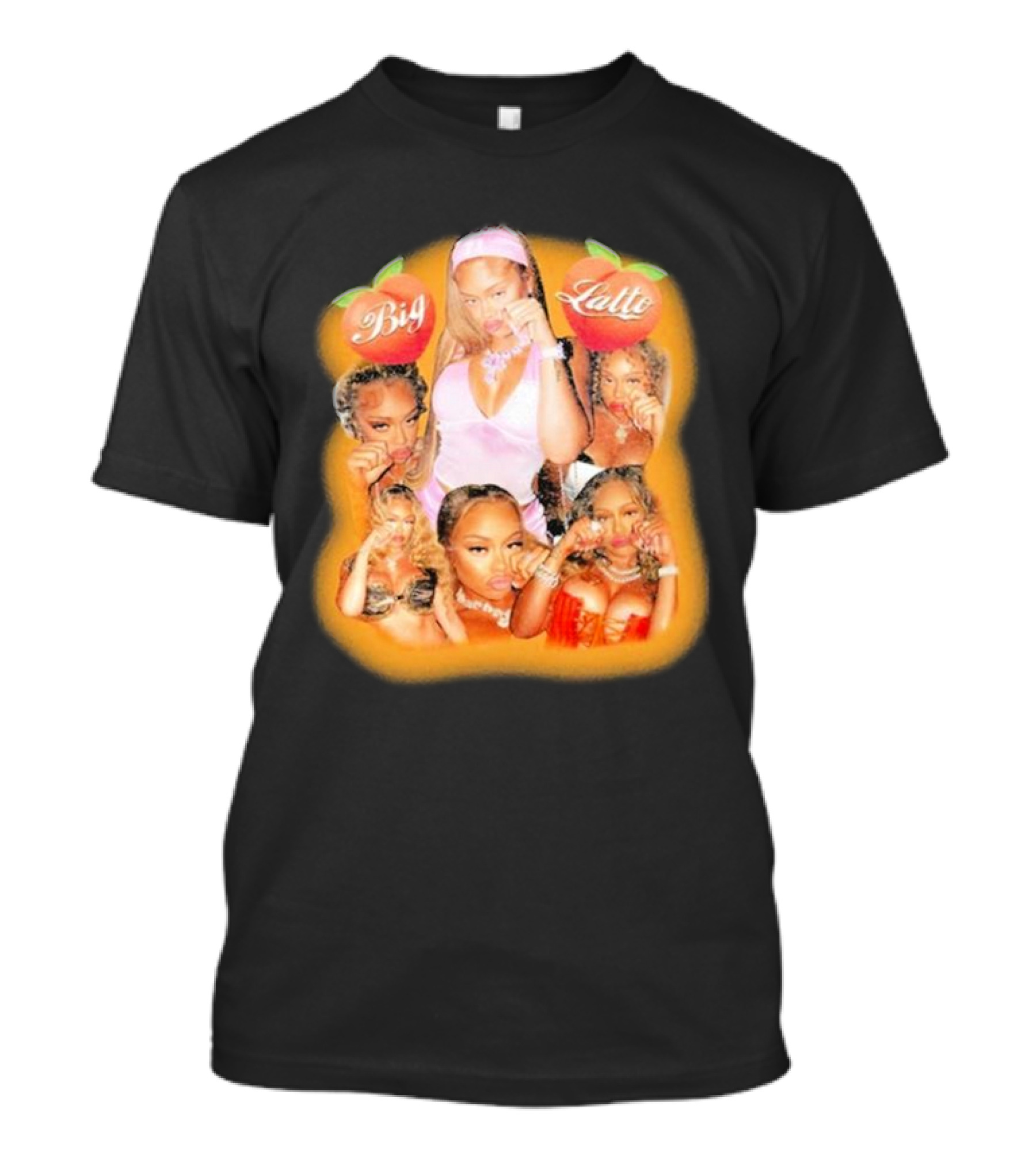 Big Latto Cry Baby 2024 Peaches Collage T-Shirt