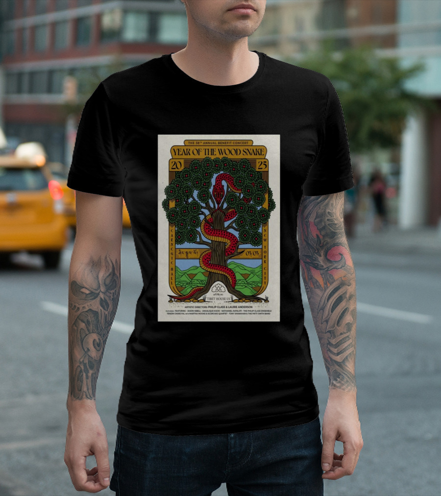 38th Annual Tibet House US Benefit Concert Year Of The Wood Snake March 3 2025 Carnegie Hall New York City T-Shirt