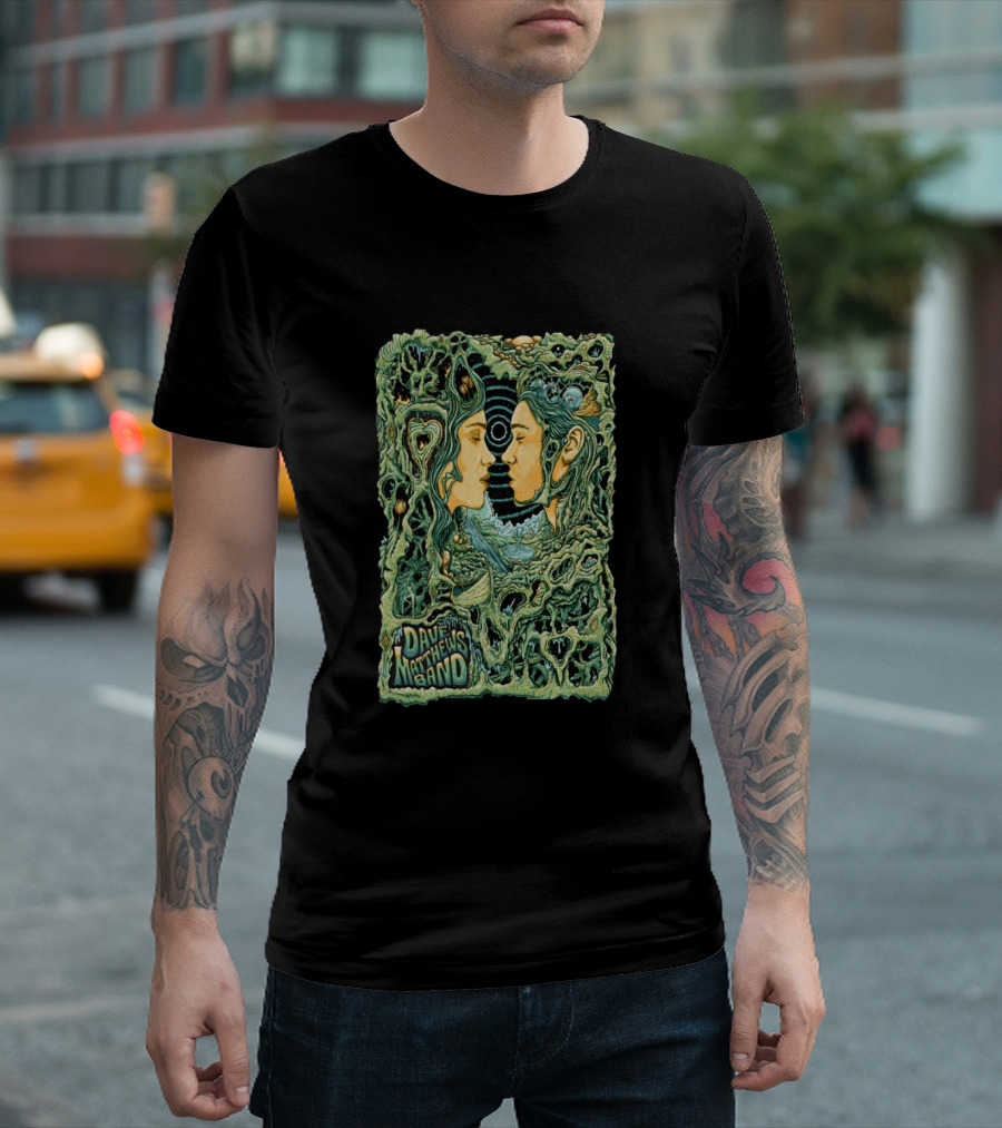 Dave Matthews Band The Space Between Psychedelic Art Faces T-Shirt
