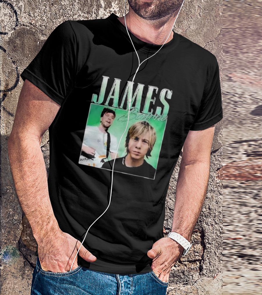 James Bourne Duo Musical Tribute Green Background T-Shirt