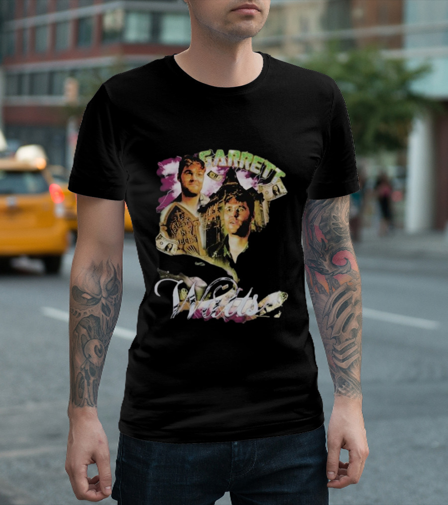 Garett Watts 90's Rap Style Bootleg Design Dollar Bills T-Shirt