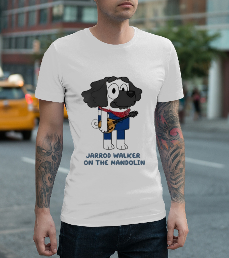 Jarrod Walker On The Mandolin Jar Dawg Love And Sound T-Shirt