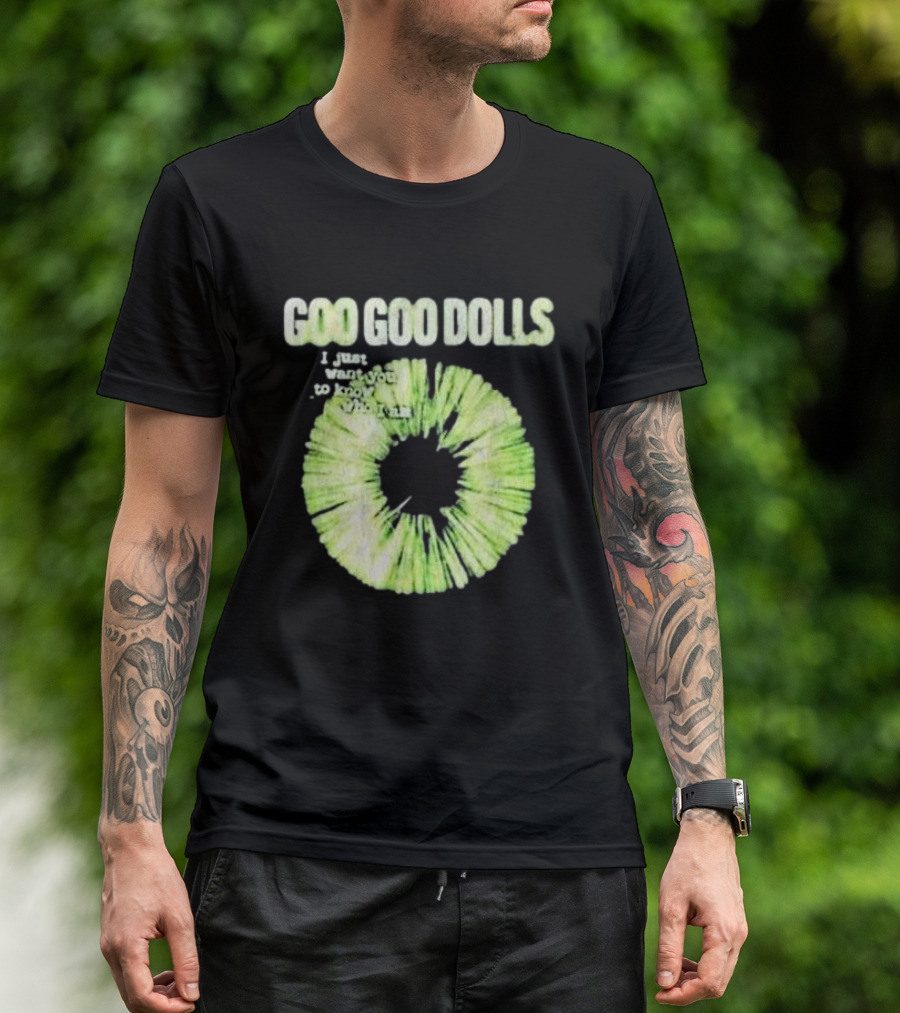 Goo Goo Dolls I Just Want You To Know Who I Am Green Circular T-Shirt