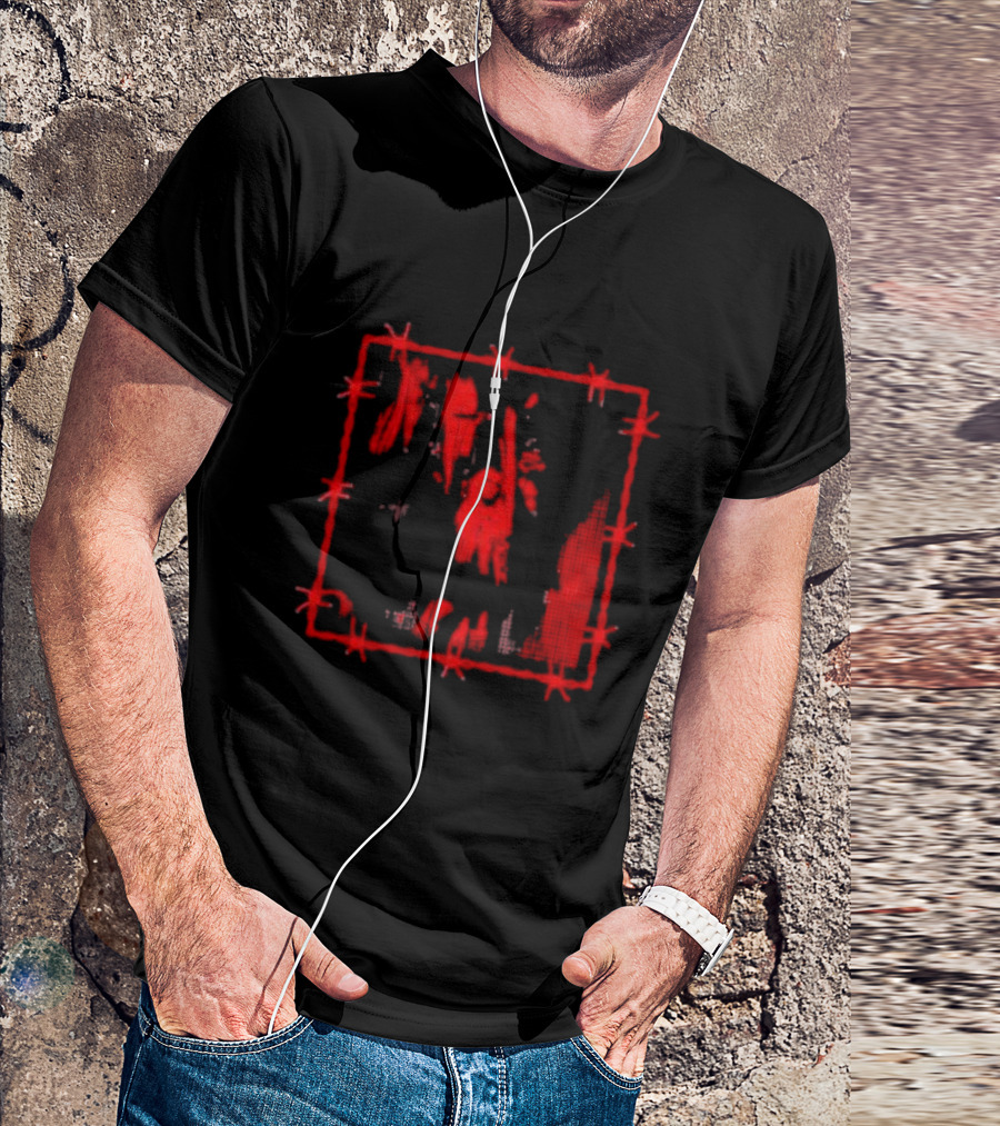 Avril Lavigne Red Barbed Wire Devil Horns T-Shirt