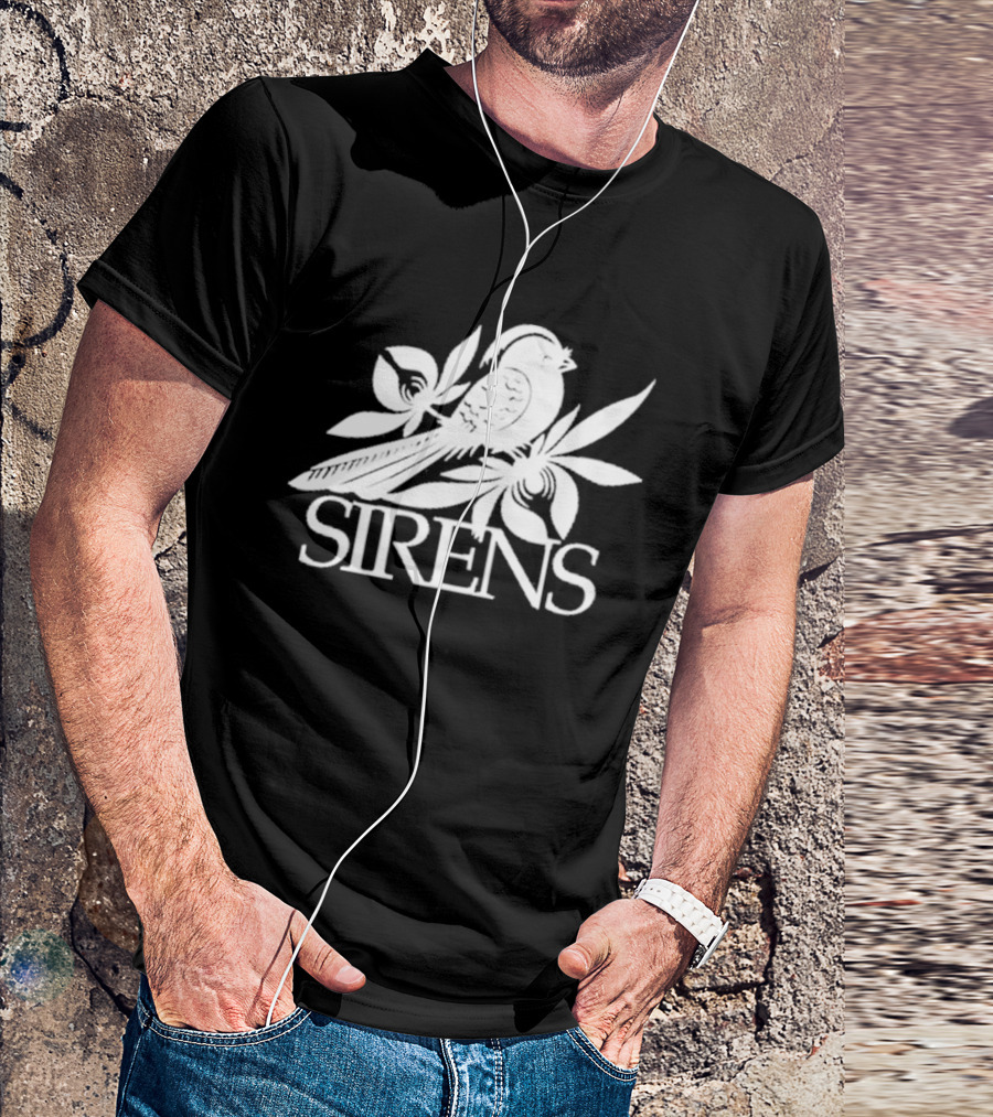 Sirens Bird Logo Black T-Shirt