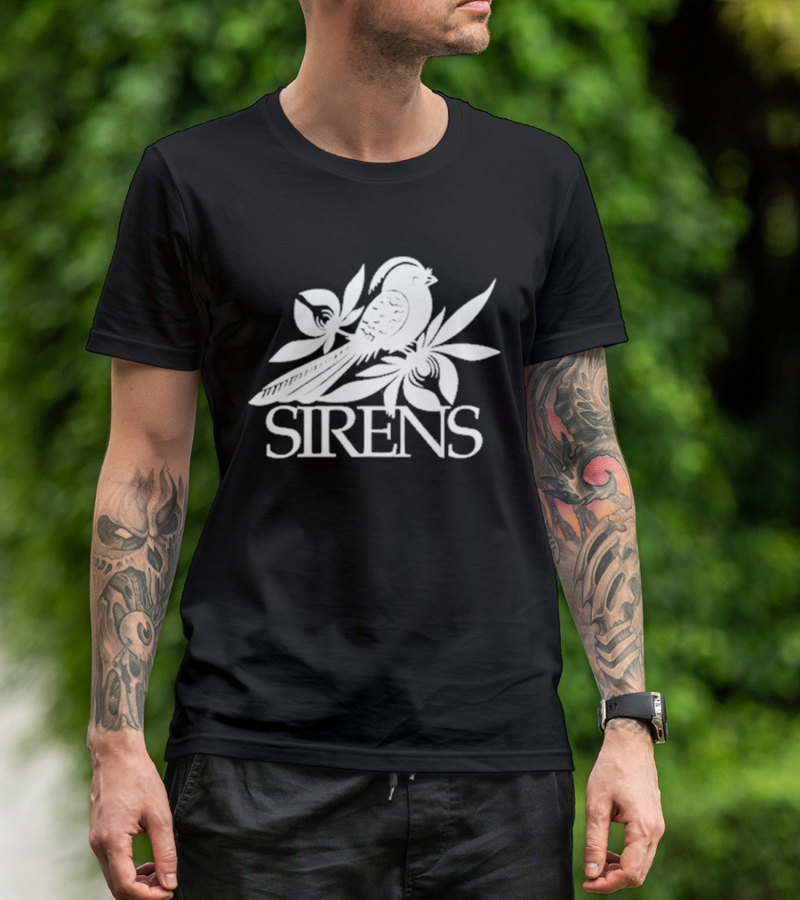 Sirens Bird Logo Black T-Shirt