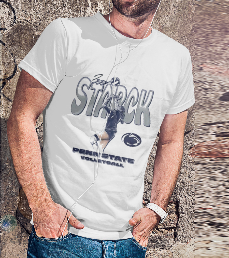 Izzy Starck Volleyball Penn State Player Graphic With University T-Shirt