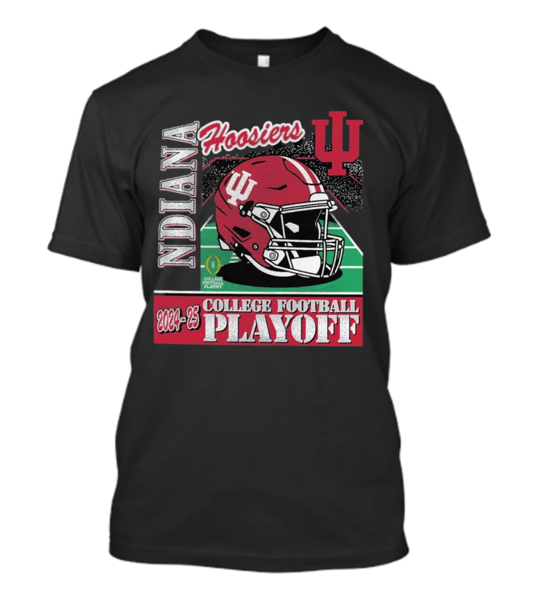 Indiana Hoosiers 2024-25 College Football Playoff Helmet T-Shirt