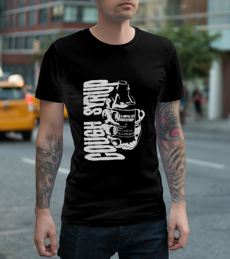 Awful Lot Of Cough Syrup Warning Bottle T-Shirt