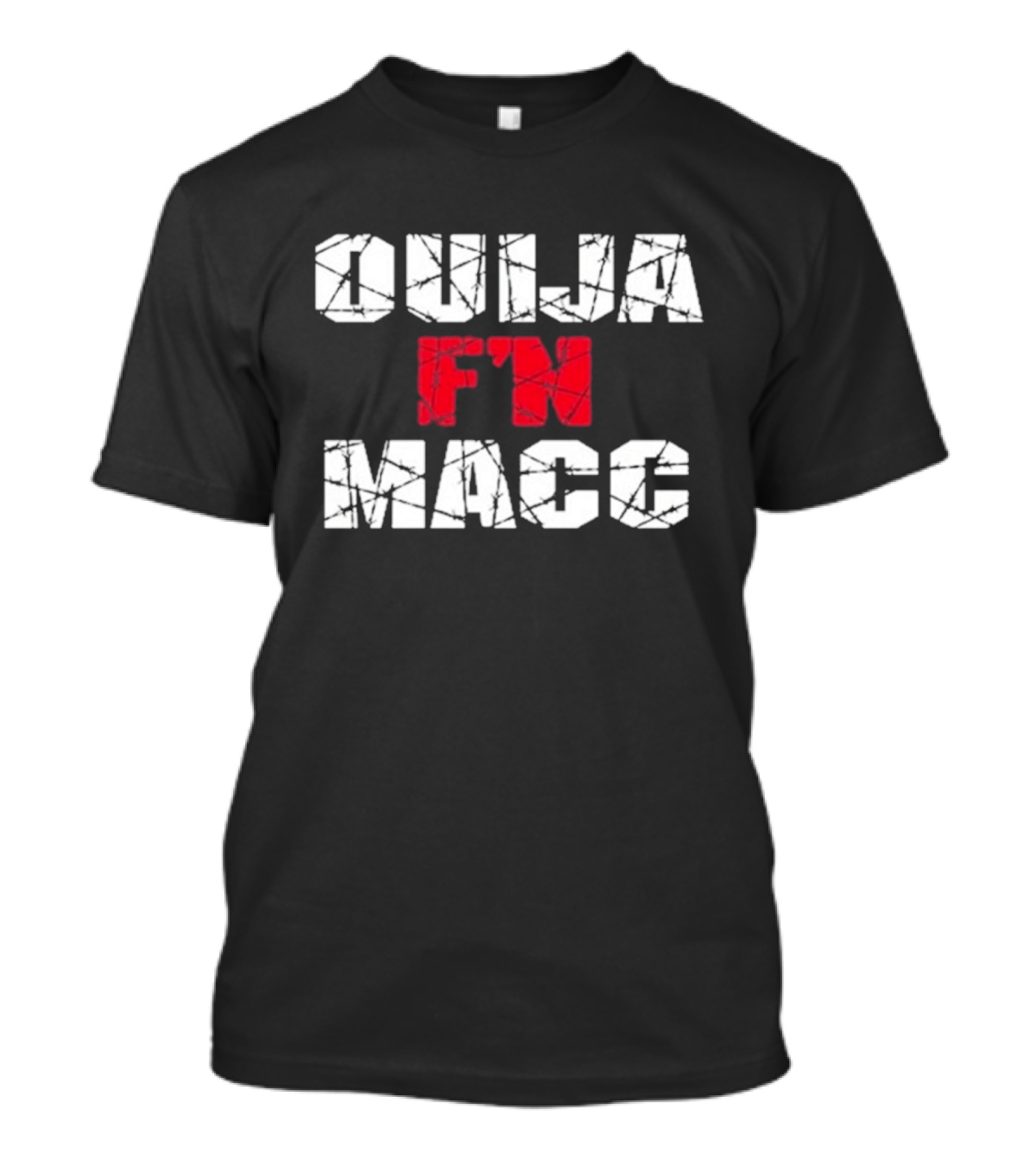 Ouija F’n Macc Grungy White T-Shirt