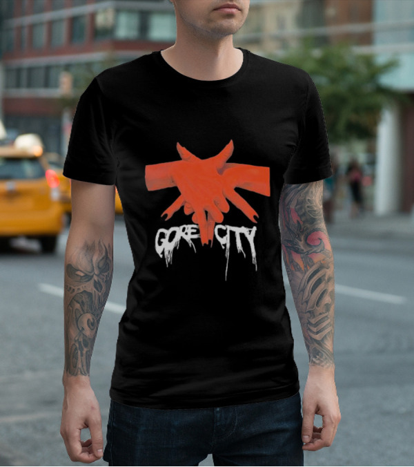 Pentagram Hands Gore City T-Shirt