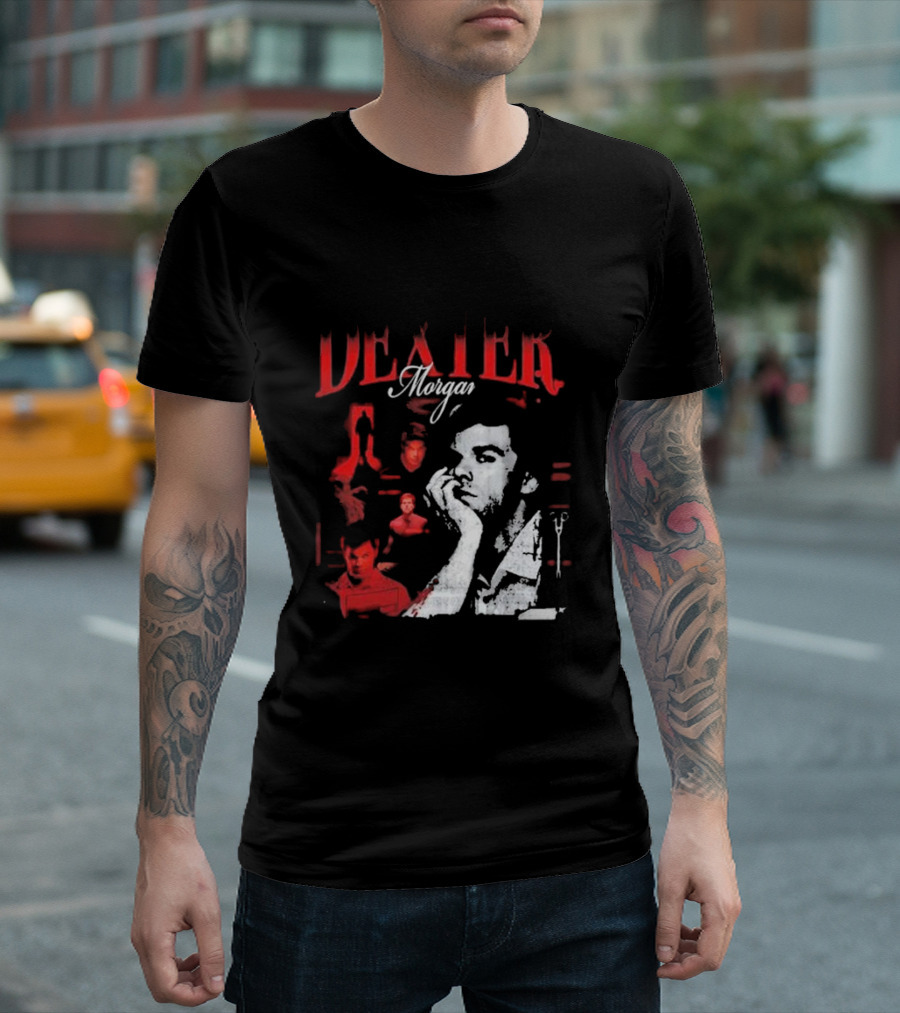 Dexter Morgan Heartthrob Iconic Red and Black T-Shirt