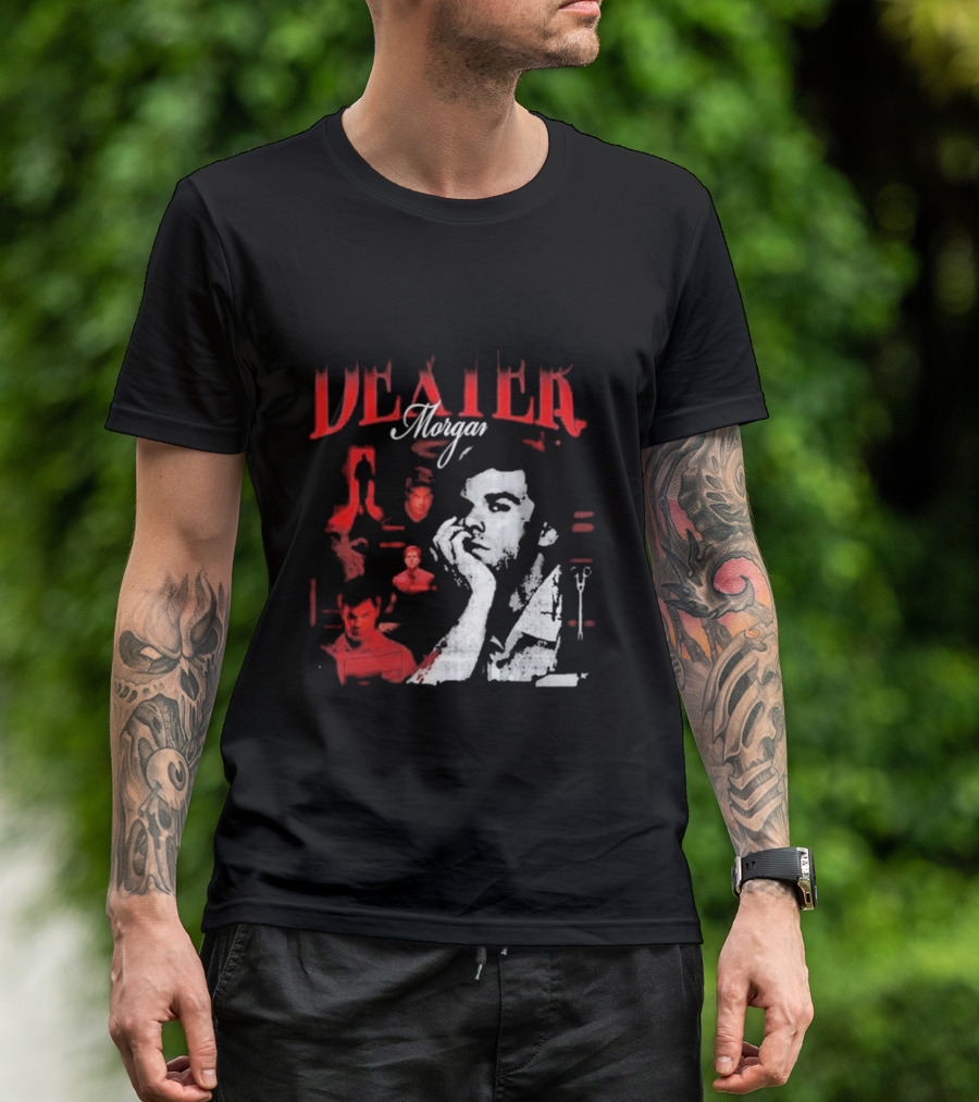 Dexter Morgan Heartthrob Iconic Red And Black T-Shirt
