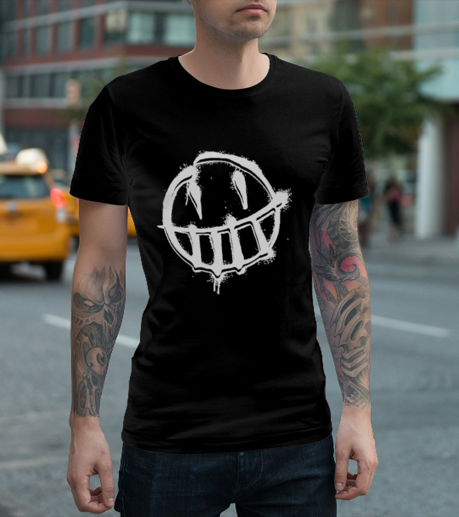 Spencers Online The Boys Graffiti Smiley Face T-Shirt