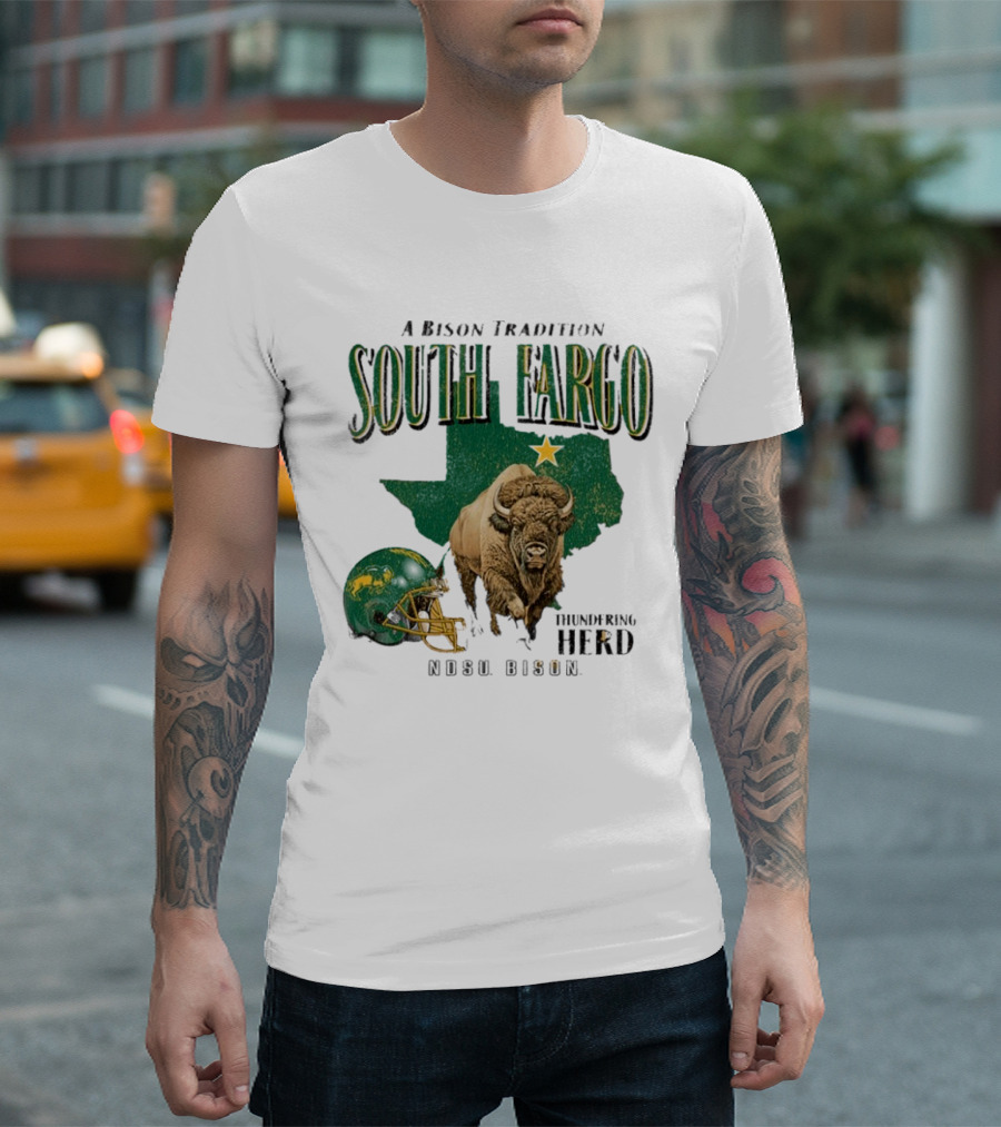 A Bison Tradition South Fargo Thundering Herd NDSU Bison T-Shirt