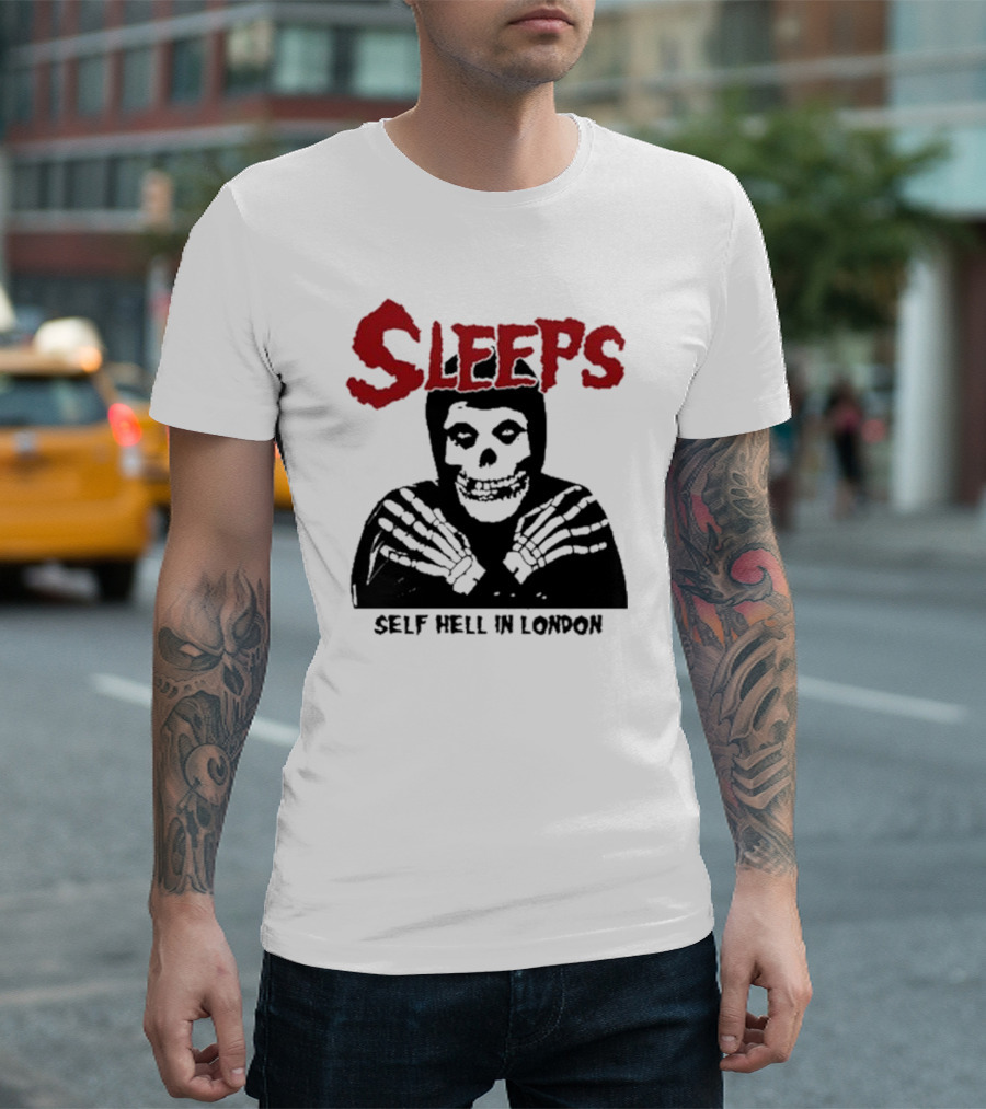 SLEEPS Self Hell in London Skeleton T-Shirt