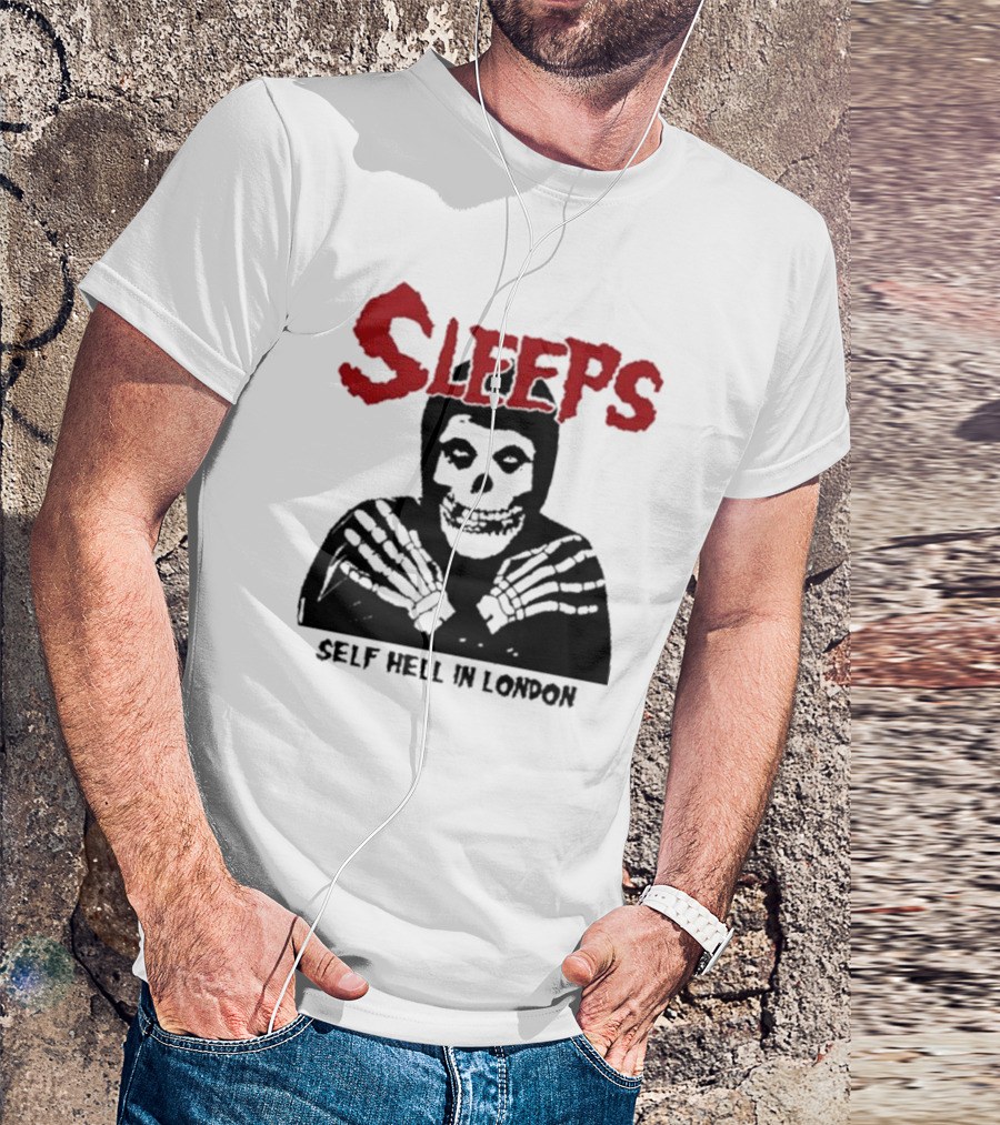 SLEEPS Self Hell In London Skeleton T-Shirt
