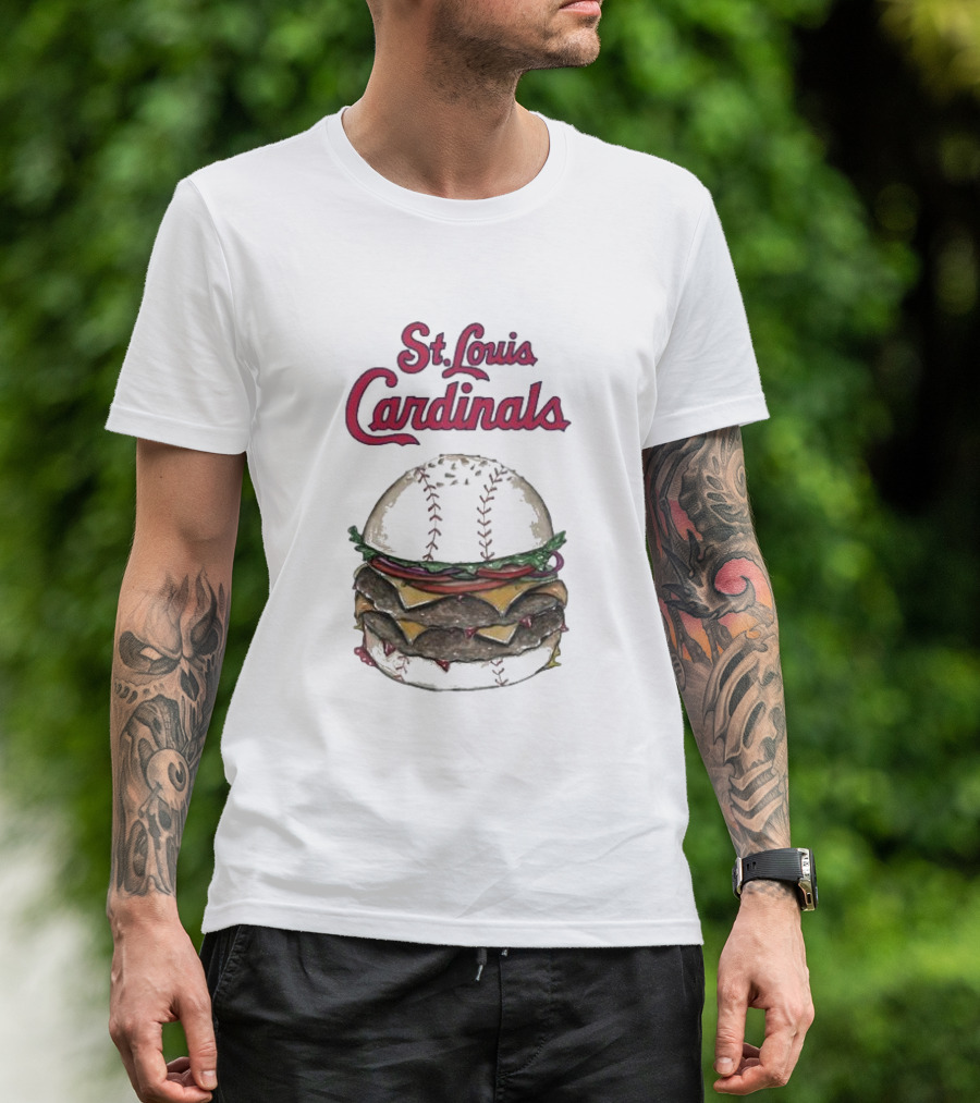 St. Louis Cardinals Baseball Burger T-Shirt
