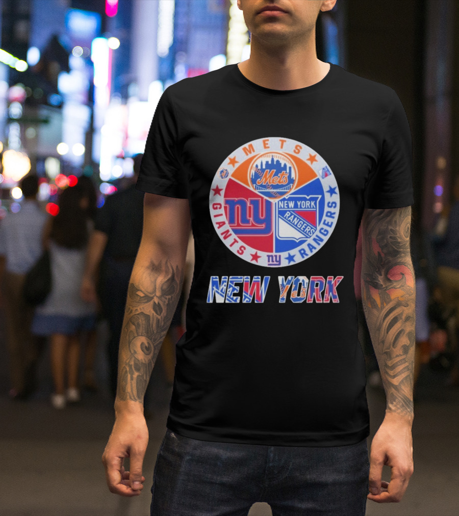 New York Mets Giants Rangers New York T-Shirt