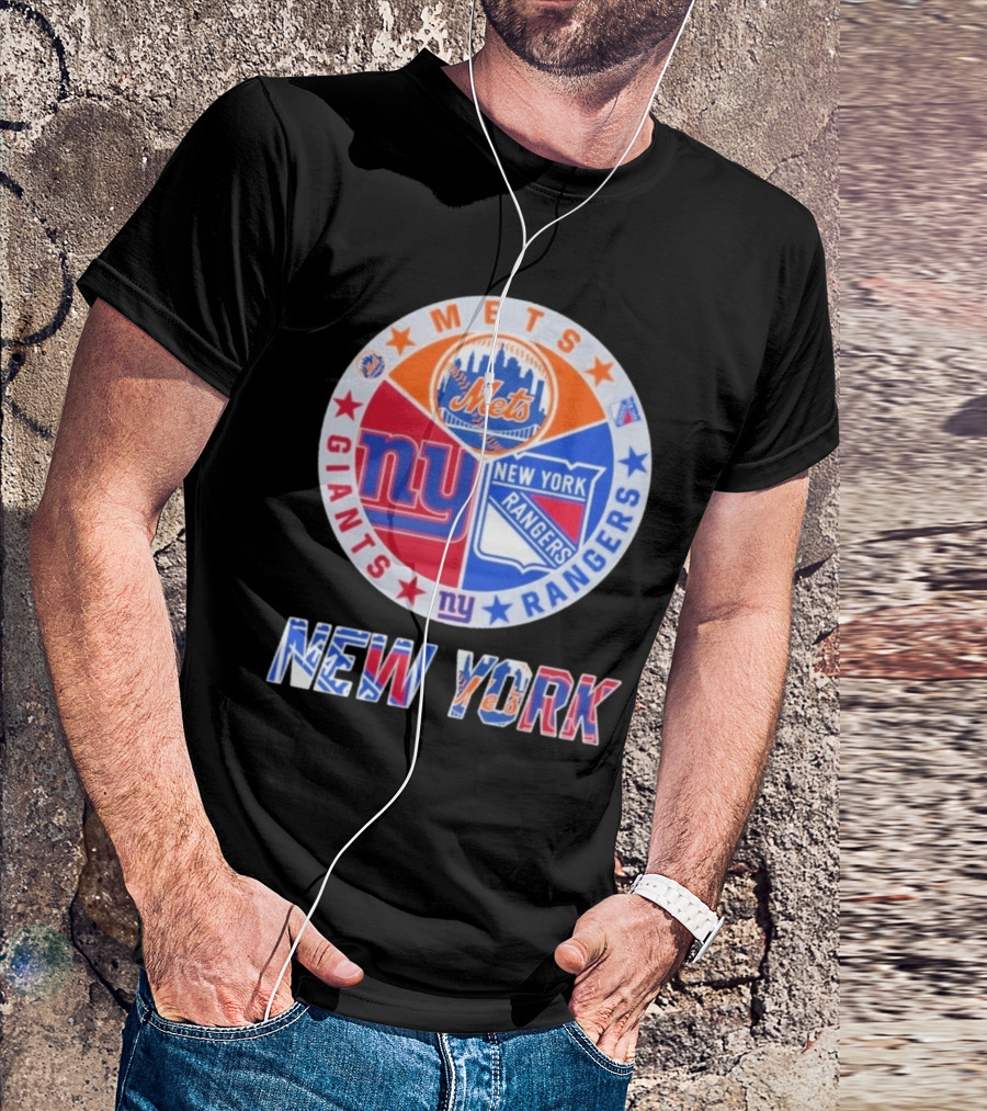 New York Mets Giants Rangers New York T-Shirt