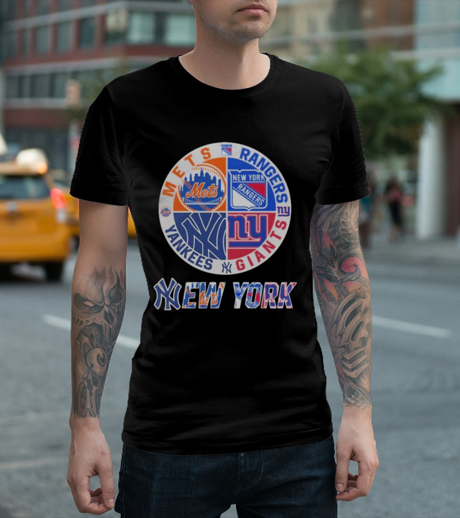 Mets Rangers Giants Yankees New York T-Shirt