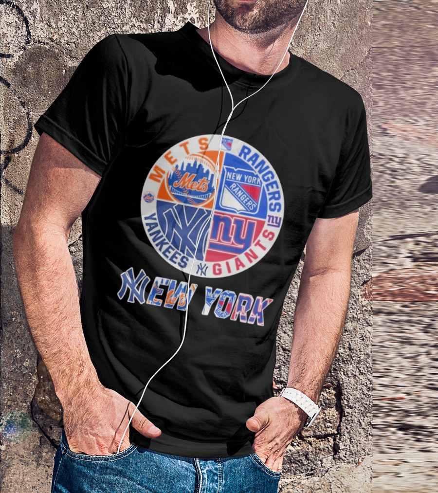 Mets Rangers Giants Yankees New York T-Shirt