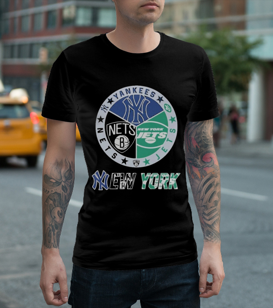 New York Yankees Nets Jets Yankees Nets Jets T-Shirt