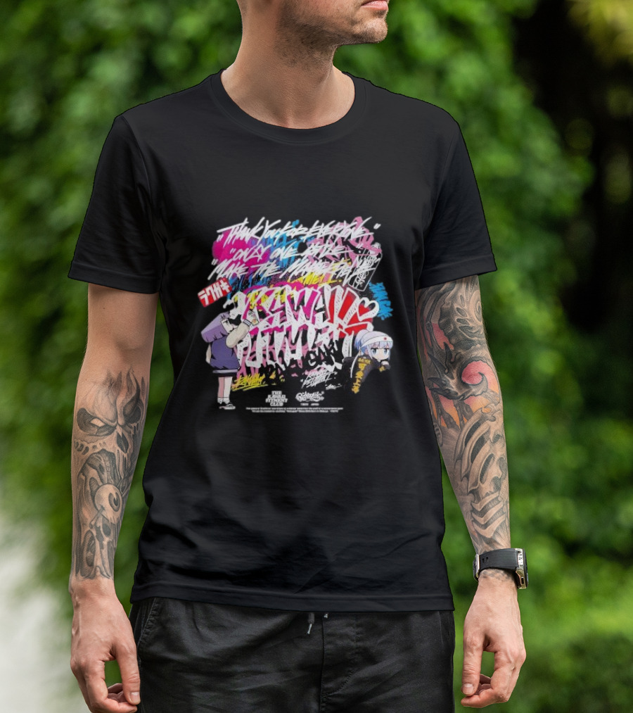 Rakugaki X Kawaii Fitment Club Tokyo Japan Thank You For Everything Girls Graffiti T-Shirt
