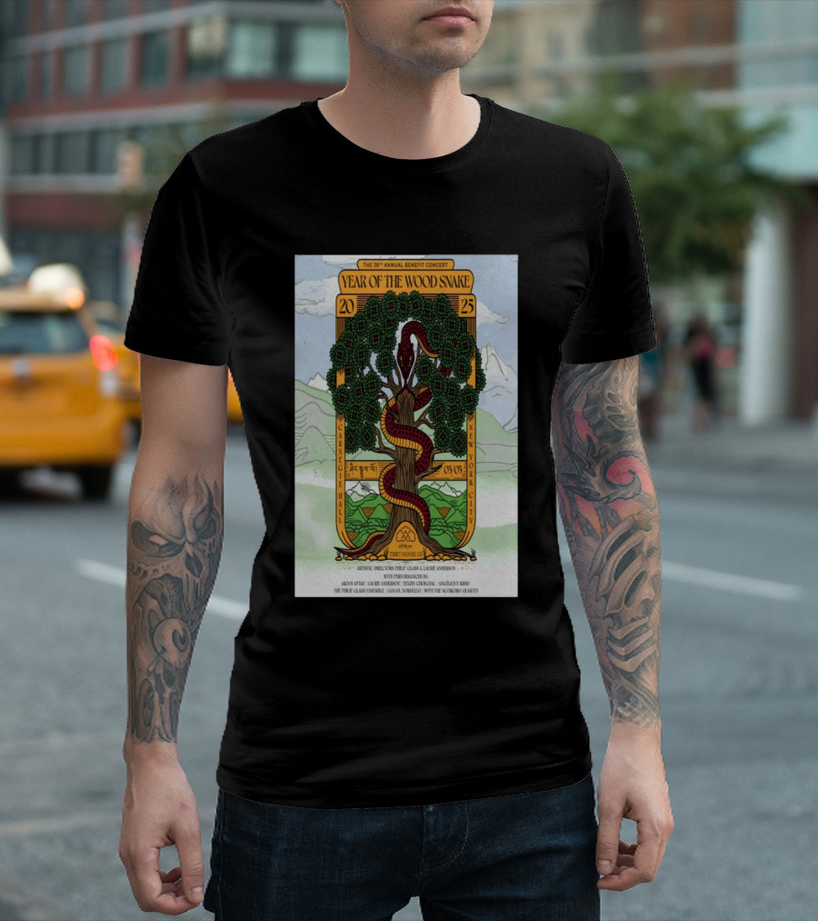 The 38th Annual Benefit Concert Year Of The Wood Snake Tibet House US Carnegie Hall NYC March 3 2025 T-Shirt