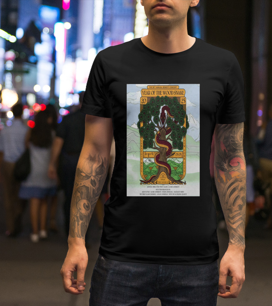 The 38th Annual Benefit Concert Year Of The Wood Snake Tibet House US Carnegie Hall NYC March 3 2025 T-Shirt