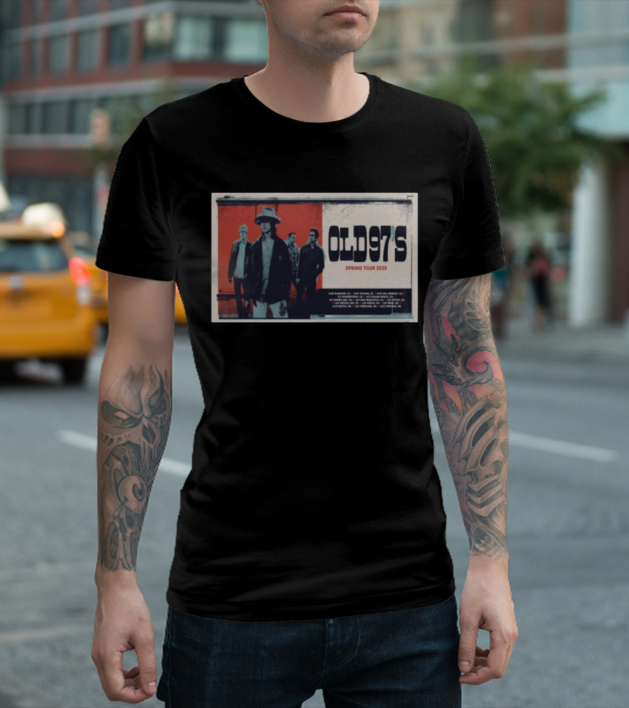 OLD 97’S Spring Tour 2025 Poster with Band Members T-Shirt