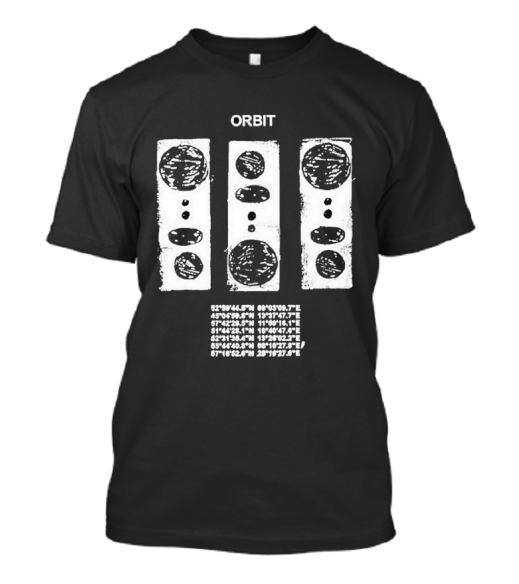 ORBIT Planet Coordinates Speaker T-Shirt