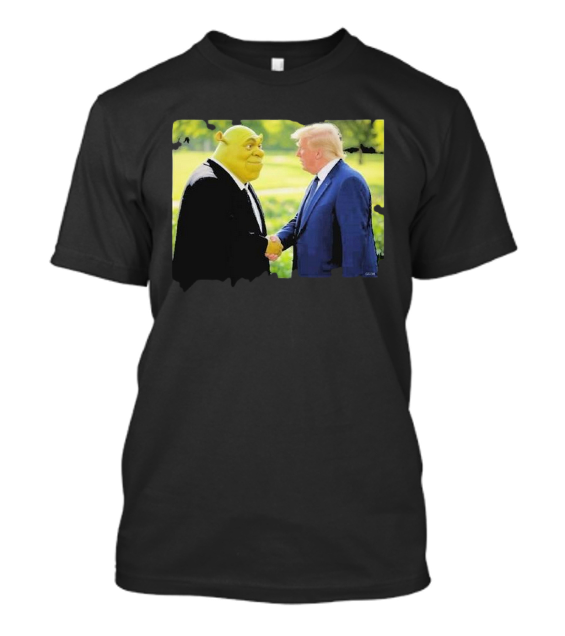 Mr. President Shrek Handshake Can We Not Drain The Swamp T-Shirt
