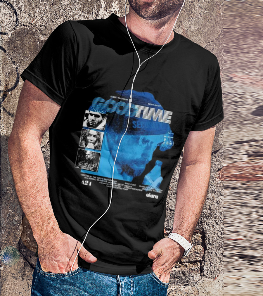 Robert Pattinson Benny Safdie Good Time A24 Elara Film T-Shirt