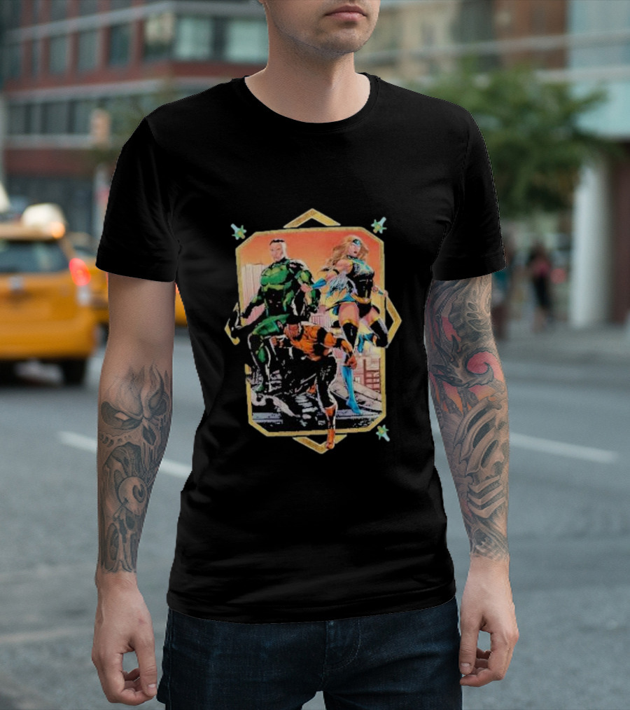 Rippaverse Trinity Unleashed Dynamic Superhero Trio Epic T-Shirt